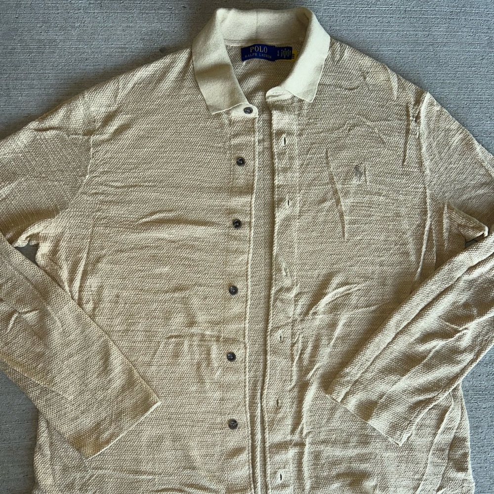 POLO RALPH LAUREN hemp silk-linen blend Button Down Shirt